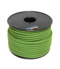 Câble textile - 1m - 2x0.75mm² - Vert Impérial
