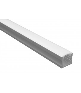 Profilé LED - Série U15 - 1,5 mètre - Aluminium - Diffuseur opaque