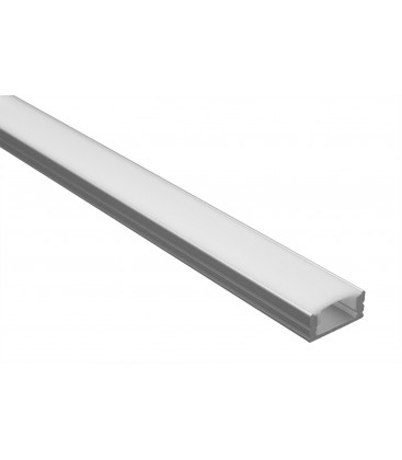 Profilé LED d'angle - Série V16 - 1,5 mètre - Aluminium - Diffuseur opaque  - DELILED SAS