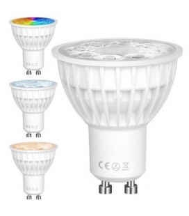 Ampoule LED RGB + CCT 4W - GU10 - Maestro™ - DeliTech®