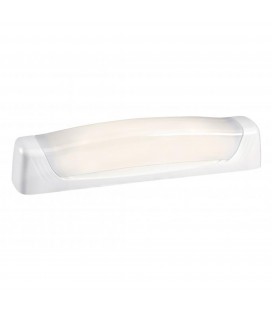 Réglette LED S19 Aric + Prise rasoir & interrupteur - Pour salle d'eau (Vol.2) - IP24 - Blanc Chaud