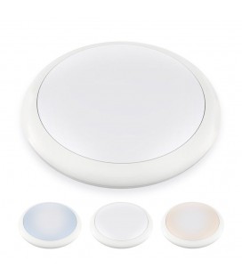 Hublot LED Rond IP65 - 25W - 320mm - NOVA by DeliTech® - Triple couleur de blanc