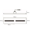 Plafonnier LED modulaire 120x30cm - 30Wmax - UGR16 - ALTHAE - by DeliTech®
