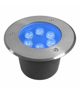 Spot Encastrable de sol LED - 6X1W - Bridgelux - 220V - Bleu