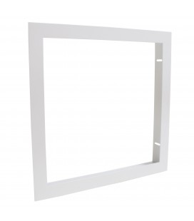 Cadre d'encastrement - Dalle LED 30x30 - Faux plafond placo BA13 - Aluminium Blanc