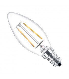 Ampoule LED E14 Philips - Classic LEDcandle Filament 2-25W - Blanc Chaud 2700K