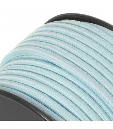 Câble textile - 1m - 2x0.75mm² - Bleu Ciel
