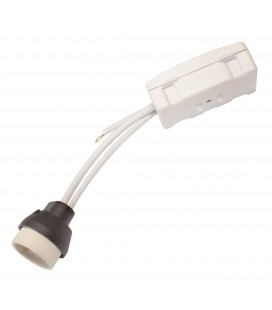 Douille câblée pour ampoule GU10 - 0,5mm² - cache blanc - Ecolife Lighting®