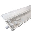 Réglette/Boitier étanche pour Tube T8 LED - Double- 1285mm - IP65 - 120° - NOVA - DeliTech®