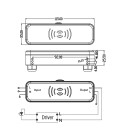 Détecteur de mouvement micro-ondes pour Projecteurs LED - IP65