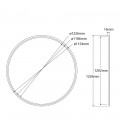 Dalle LED Ronde NOVA - D1200mm - 100W - Blanc Neutre - DeliTech®