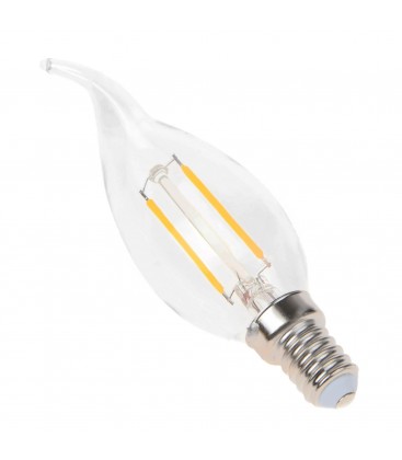 Ampoule flamme lisse 25W E14 230V - Lampe claire à incandescence