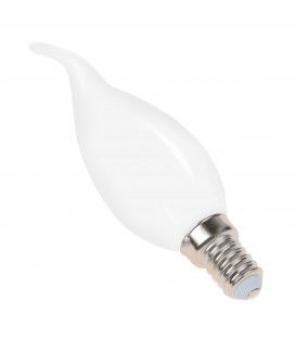 Ampoule filament LED flamme Opaque - E14 - BA35 - 4 W - SMD Epistar - Ecolife Lighting®