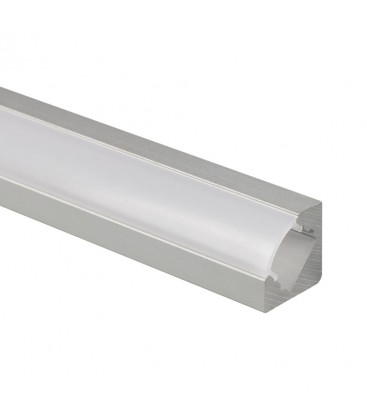 Profilé diffuseur led opaque en aluminium (5 x 1 mètre)