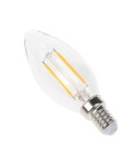 Ampoule filament LED Transparent - E14 - B35 - 2,5 W - SMD Epistar - Ecolife Lighting®