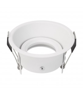 Collerette support d'encastrement UGR - GU10 / MR16 Orientable - Rond - Blanc