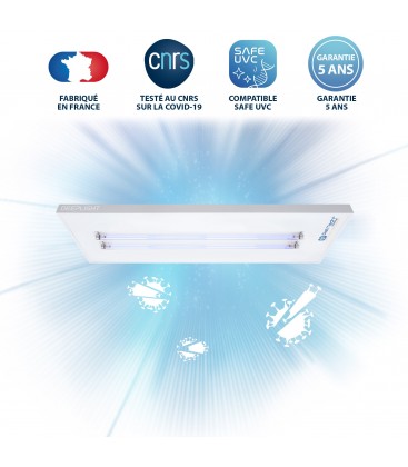 Luminaire UV-C DEEPLIGHT™ - 2 Tubes - Powered by Philips - DeliTech Medical®