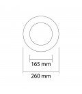 Collerette pour Encastrables D260mm - Encastrement 165-230mm (6-9 inch)