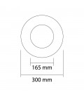 Collerette pour Encastrables D300mm - Encastrement 165-260mm (6-10 inch)