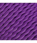 Fil électrique tressé - 2x0.75mm2 - Sur mesure - Couleur Violet