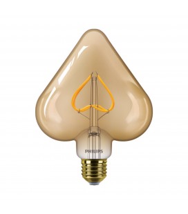 Ampoule LED E27 Philips décorative en forme de coeur - LEDClassic 12W Heart E27 2000K GOLD ND