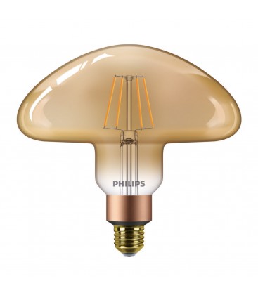 Ampoule LED E27 Philips décorative en forme de champignon - LEDClassic 30W  Mushroom E27 2000K GOLD D - DELILED SAS