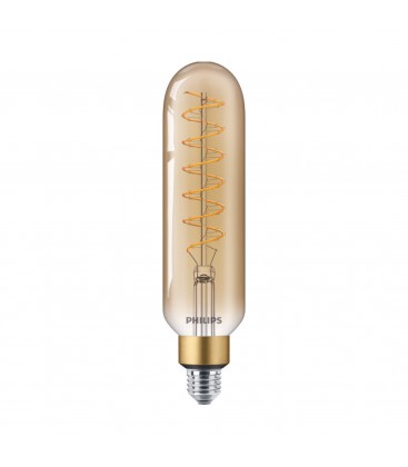 Ampoule LED E27 Philips décorative à filament - LED classic-giant 40W E27  T65 GOLD DIM