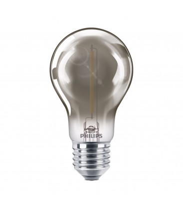 Ampoule LED E27 Philips décorative à filament - LED classic 15W A60 E27 smoky ND SRT4