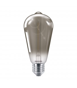 Ampoule LED E27 Philips décorative à filament - LED classic 15W ST64 E27 smoky ND SRT4
