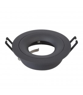 Support d'encastrement GU10 / MR16 - CURVE - Rond - Noir