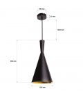 Lampe suspendue Héra - Blanche - Culot E27 - DeliTech®