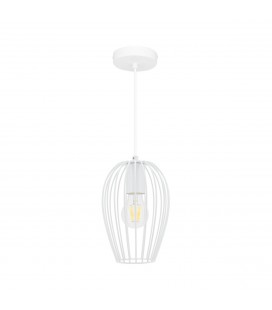 Lampe suspendue Ether - Blanc - Culot E27 - DeliTech®