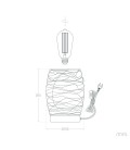 Lampe à poser Éole - Blanc - Culot E27 - DeliTech®