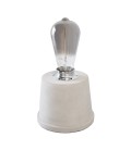 Lampe à poser Atlas - Pied conique - Béton - Culot E27 - DeliTech®