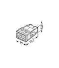 WAGO borne de raccordement - 2,5 mm² max. - 2 connexions