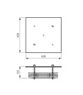 Plafonnier de désinfection aérienne supérieure par UV-C Philips - SM345C 4xTUV PLS 9W HFM MR62