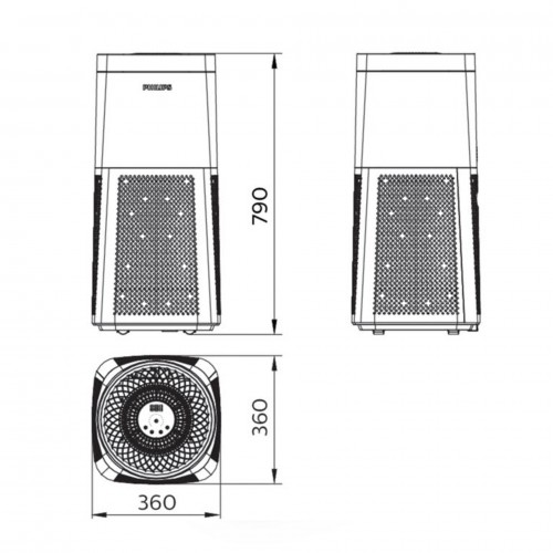 Purificateur d'air mobile - technologie UV-C PHILIPS