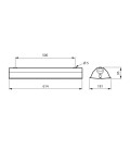 Réglette simple de désinfection par UV-C Philips - TMS030 1xT8 18W/TUV HFP R - Avec réflecteur - 614 mm