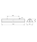 Réglette simple de désinfection par UV-C Philips - TMS030 1xT8 36W/TUV HFP R - Avec réflecteur - 1224 mm