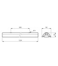 Réglette double de désinfection par UV-C Philips - TMS030 2xT8 36W/TUV HFP R - Avec réflecteur - 1224 mm