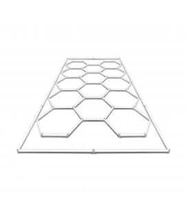 Plafonnier LED hexagonal pour garage automobile - Motif "nid d'abeille" - 4840 mm