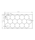 Plafonnier LED hexagonal pour garage automobile - Motif "nid d'abeille" - 4840 mm