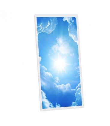 Pack de 9 dalles LED imprimées - Heaven - 600x600mm - Fabriqué en