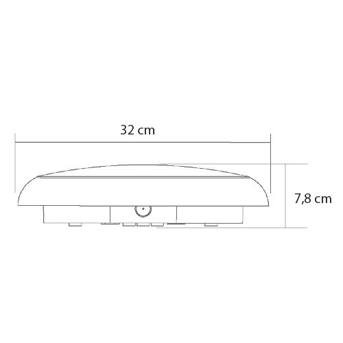 Hublot LED FLEXINE rond à détection - IP65 - DELITECH