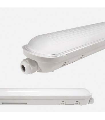 Réglette LED intégrée - IP65 - 1480mm - 80W - 10 400 Lm - Etanche - Blanc Pur - Nova By DELITECH
