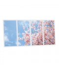Pack 4 dalles LED imprimées - Tokyo - 1200x600 mm - Fabriqué en France (alimentation non fournie)