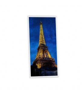 Pack de 1 dalle LED imprimée - Tour Eiffel - 1200x600mm - Fabriqué en France (alimentation non fournie)