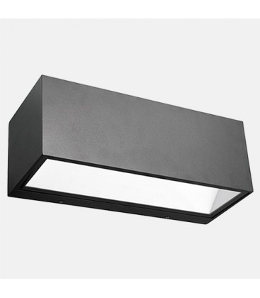 Applique murale extérieure LED 18W - IP54 - Triple couleur - Noir - DELITECH