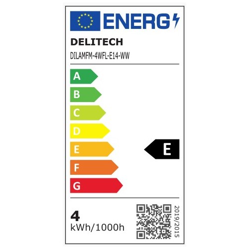 Ampoule filament LED flamme Opaque - E14 - BA35 - 4 W - SMD Epistar -  Ecolife Lighting®