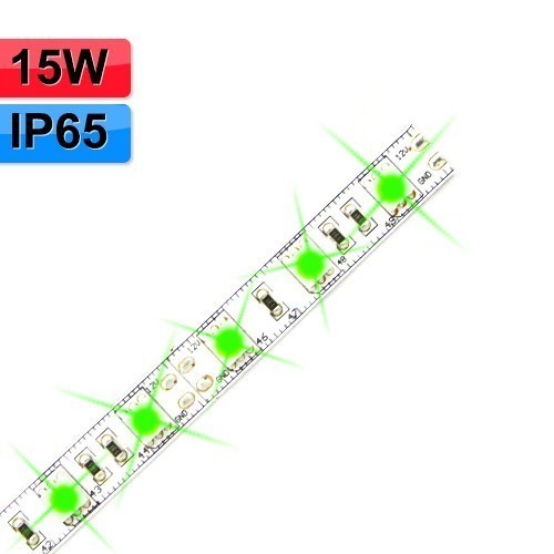 Rouleau de 5 mètres de Ruban LED - 12V - 15W - IP65 - Vert
